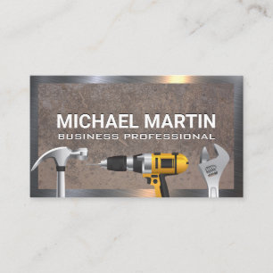 Outils main du matériel   Vieux Carte de visite mé