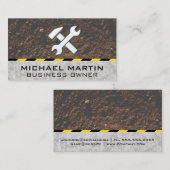 Outils matériels | Carte de visite de construction (Devant / Derrière)