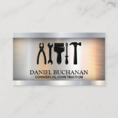 Outils matériels | Carte de visite métallique (Devant)