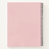 Outils mathématiques rose mignon Carnet spiral gra (Dos)