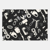 outils noir et blanc papier d'emballage lourd (Devant 2)