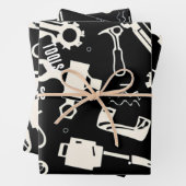 outils noir et blanc papier d'emballage lourd (En situation)