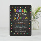 Outils Taco & Tequila Wedding shower Invitation (Debout devant)