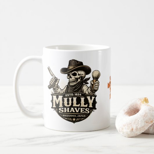 Outlaw Barbershop Mug (Avec donut)