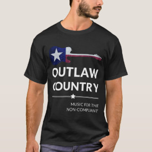 Outlaw Country Music voor de niet-conforme gitaar T-shirt