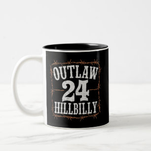 Outlaw Hillbilly 2024 Westers Trump Vance 2024 Tweekleurige Koffiemok