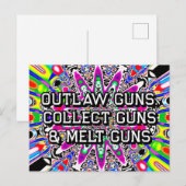 OUTLAW PISTOLEN, VERZAMELEN PISTOLEN & SMELTEN PIS BRIEFKAART (Voorkant / Achterkant)