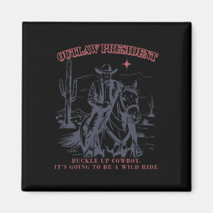 Outlaw President Buckle Cowboy Het wordt een Magneet