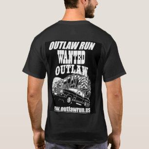 Outlaw Run T-Shirt met design op de achterkant