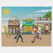 Outlaw's Cozy Retreat Fleece Deken (Voorkant (Horizontaal))