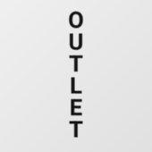 Outlet Sale Groot Bord Winkelraam Sticker (Vel)