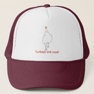 Outline Art - Turkije Strut, kalkoenen zijn cool, Trucker Pet