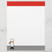 Outline girl chef whisky menu recette en-tête (Devant)