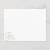 Outlines Floral Enregistrer La Carte Postale Date (Dos)