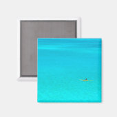 Outrigger kano in Bora Bora magneet (Voorkant / Achterkant)