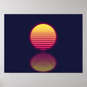 Outrun Sun Poster
