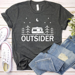 Outsider minimalistische reisliefhebber Avontuur T-shirt