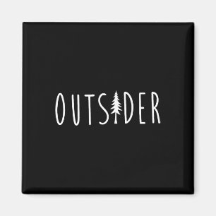 Outsider Pine Tree Natuur Wilderness Adventure Magneet