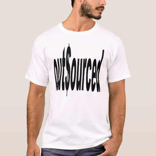 outsourced t-shirt (Voorkant)