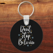 Outstading For Melanin Don't Stop Believing - Men' Sleutelhanger (Voorkant)