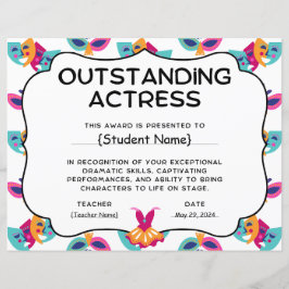 Outstanding Actrice Student Recognition Award