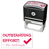 "OUTSTANDING EFFORT!" + Rubber Stempel Tutor (In situ)