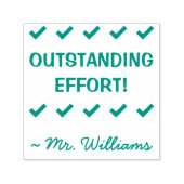 "OUTSTANDING EFFORT!" + Rubber Stempel Tutor (Design)