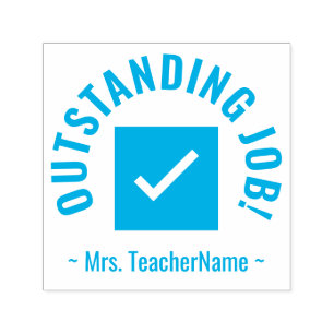 "OUTSTANDING JOB!" Rubberstempel Zelfinktende Stempel