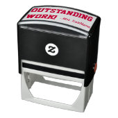 "OUTSTANDING WORK!" + Rubber stempel van de leerkr (Product)