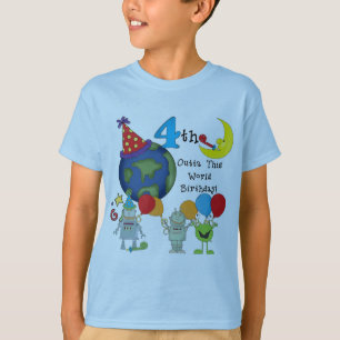 Outta Deze Wereld 4e Verjaardag Tshirts en geschen