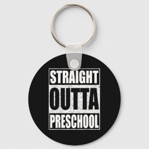 Outta kleuterschool Jongen Meisje Afstuderen Shirt Sleutelhanger