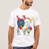 Outta This World 3rd Birthday T-shirts et cadeaux (Devant)