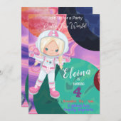 Outthis World 1 Invitation Anniversaire Carte (Devant / Derrière)