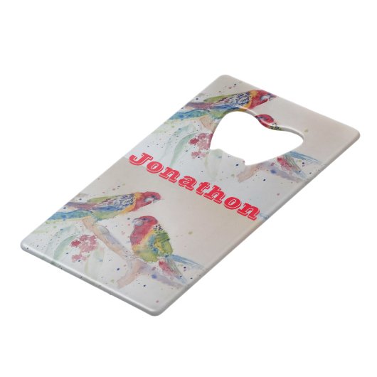 Ouverture de bouteille d'aquarelle rouge Rosella P (Devant Angle)