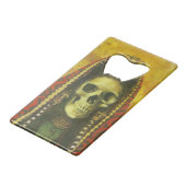 Ouverture de bouteille de carte de crédit crâne dé (Devant Angle)