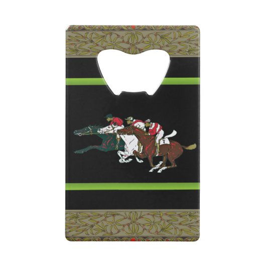 Ouverture de bouteille de chevaux de course (Dos)