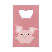 Ouverture de bouteille de cochon de dessin mignonn (Dos)