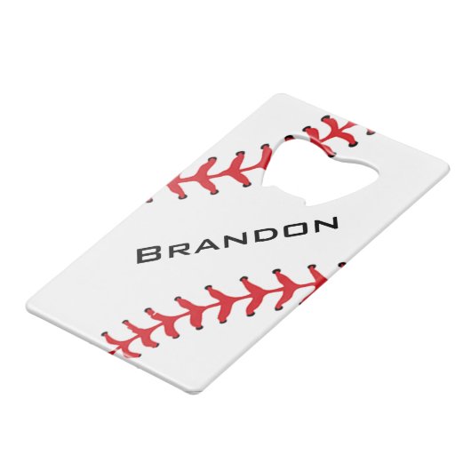 Ouverture de bouteille de conception de base-ball (Devant Angle)