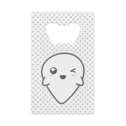 Ouverture de bouteille de fantôme Kawaii Winking (Devant)