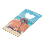 Ouverture de bouteille de la carte de crédit perso (Devant Angle)