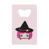 Ouverture de bouteille de sorcière Kawaii rose Hai (Devant)