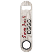 Ouverture de bouteille de vitesse d'oeufs frais de (Dos)