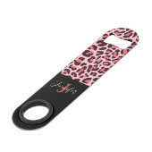 Ouverture de bouteille Empreinte de léopard rose c (Dos Angle)