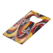 Ouverture de bouteille en acier aux couleurs belge (Dos Angle)