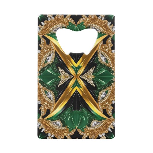 Ouverture de bouteille en acier aux couleurs jamaï (Devant)