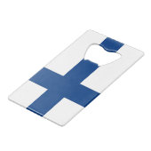 Ouverture de bouteille en acier avec drapeau de la (Dos Angle)