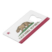 Ouverture de bouteille en acier avec drapeau de la (Dos Angle)