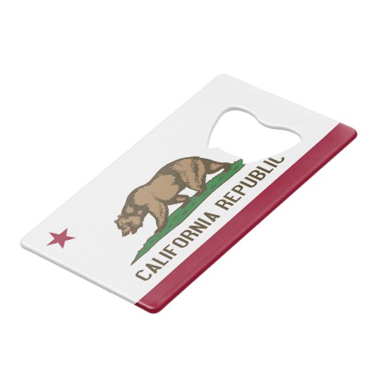 Ouverture de bouteille en acier avec drapeau de la (Dos Angle)