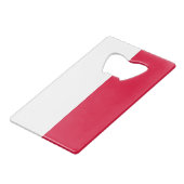 Ouverture de bouteille en acier avec drapeau de la (Dos Angle)