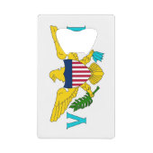 Ouverture de bouteille en acier avec drapeau des î (Devant)